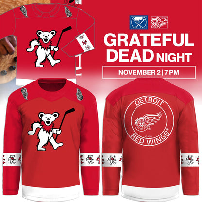 Grateful Dead Night Limited Edison Hockey Jersey