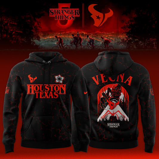 [Special Deal Black Friday] Houston Texans x Stranger Things Limited Hoodie