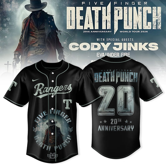 Texas Rangers X Five Finger Death Punch 20th Anniversary World Tour