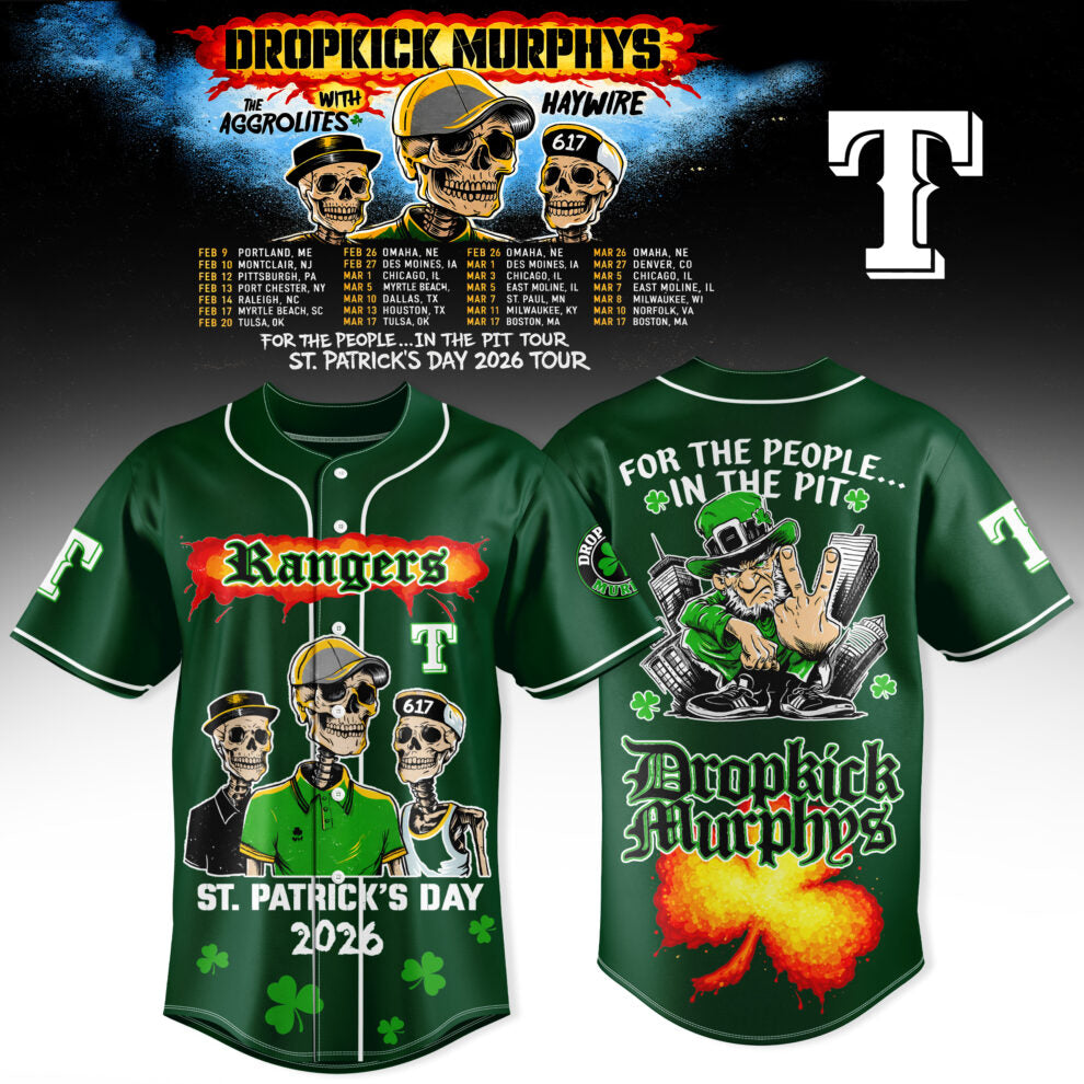 Texas Rangers x Dropkick Murphys St. Patrick’s Day 2026 Tour