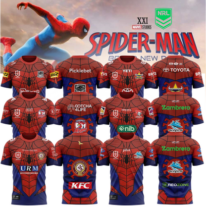 NRL x Spider-Man 2026 Merch Limited Edition Shirt (Full Team)