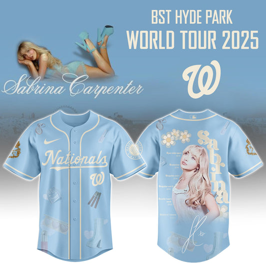 W Nationals x Sabrina Carpenter Short n™ Sweet Tour� Jersey Editions Limited +Selling Out Fast