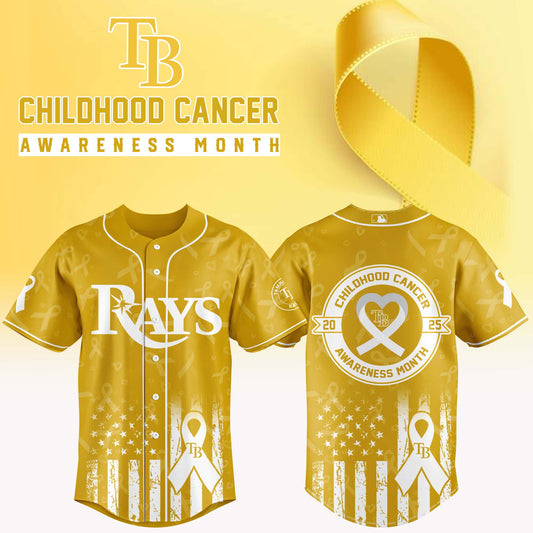 Tampa Bay Rays x Childhood Cancer Awareness Month 2025 Jersey Editions Limited
