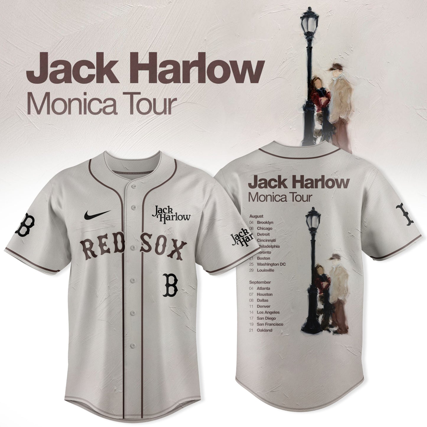 Boston Red Sox - Jack Harlow “Monica Tour” x Baseball Limited Jersey