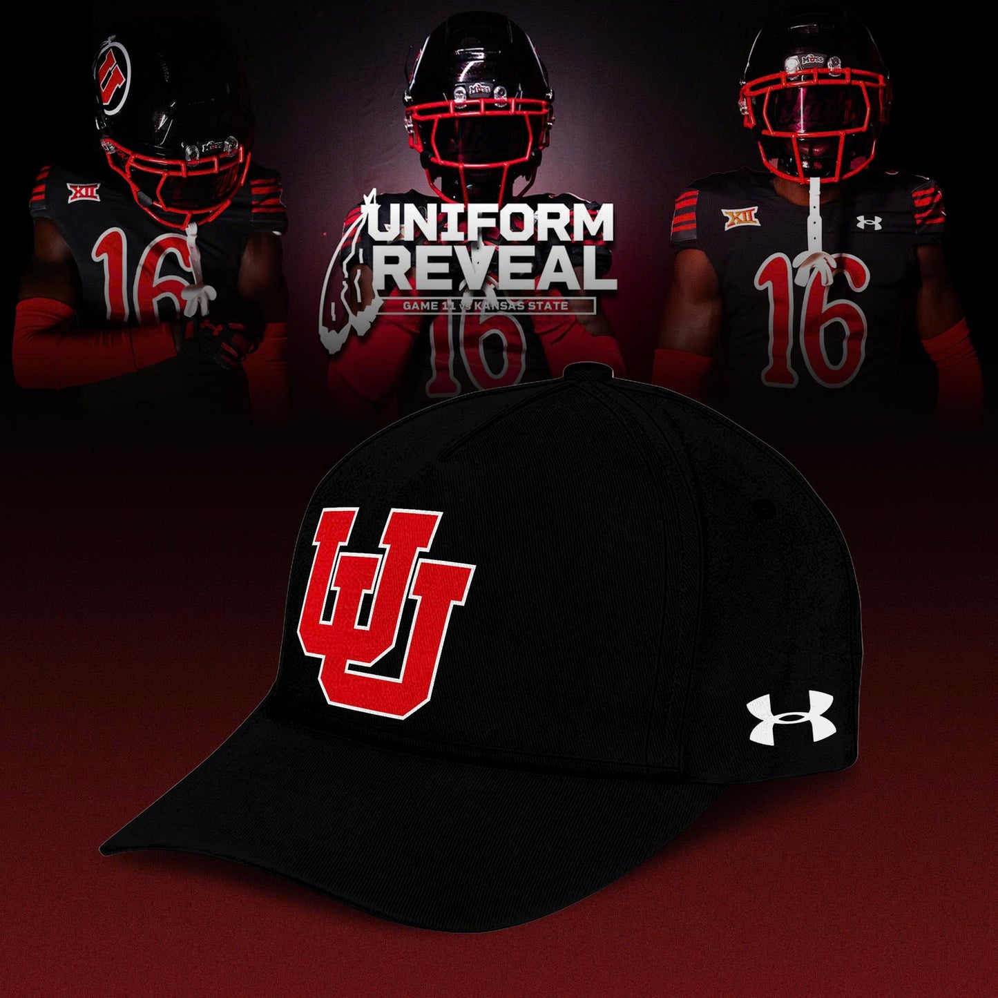Utah Utes Black Throwbacks Combo Hoodie