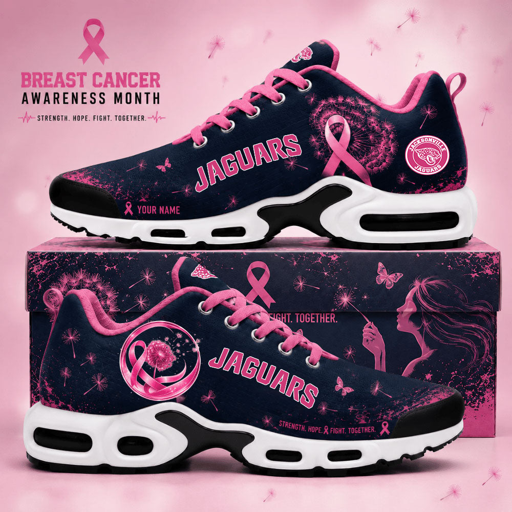 Limited Edition Jacksonville Jaguars Breast Cancer Awareness x Dandelion of Hope Shoes