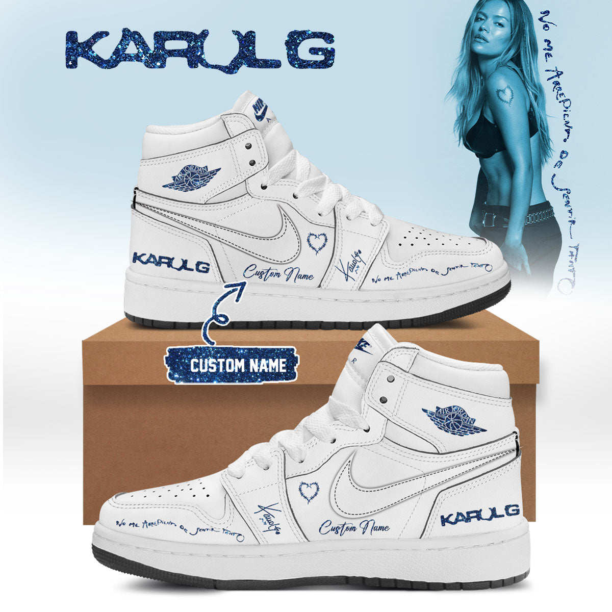 KaRol G Album “NO ME ARREPIENTO DE SENTIR TANTO” 🩵 – Shoes