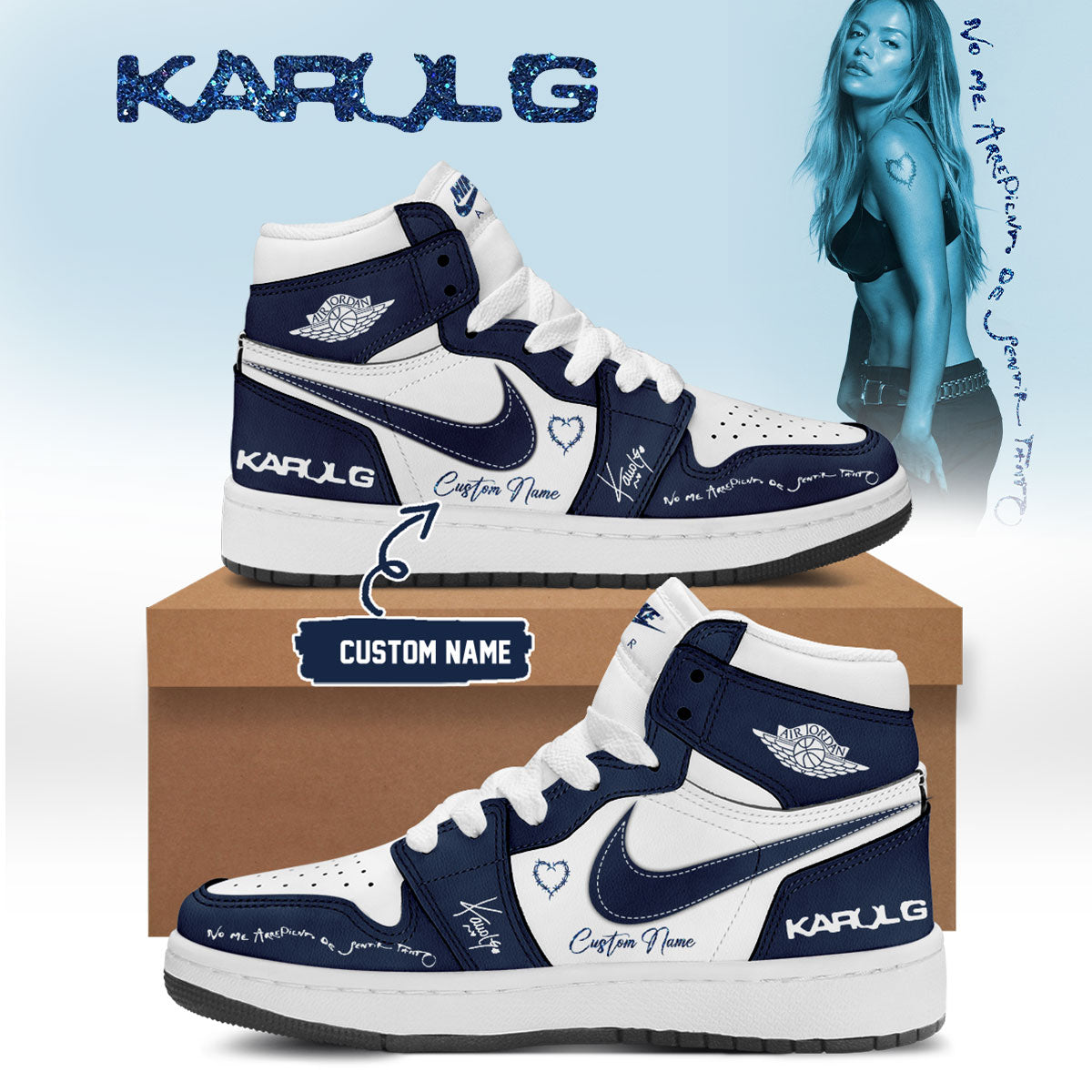 KaRol G Album “NO ME ARREPIENTO DE SENTIR TANTO” 🩵 – Shoes