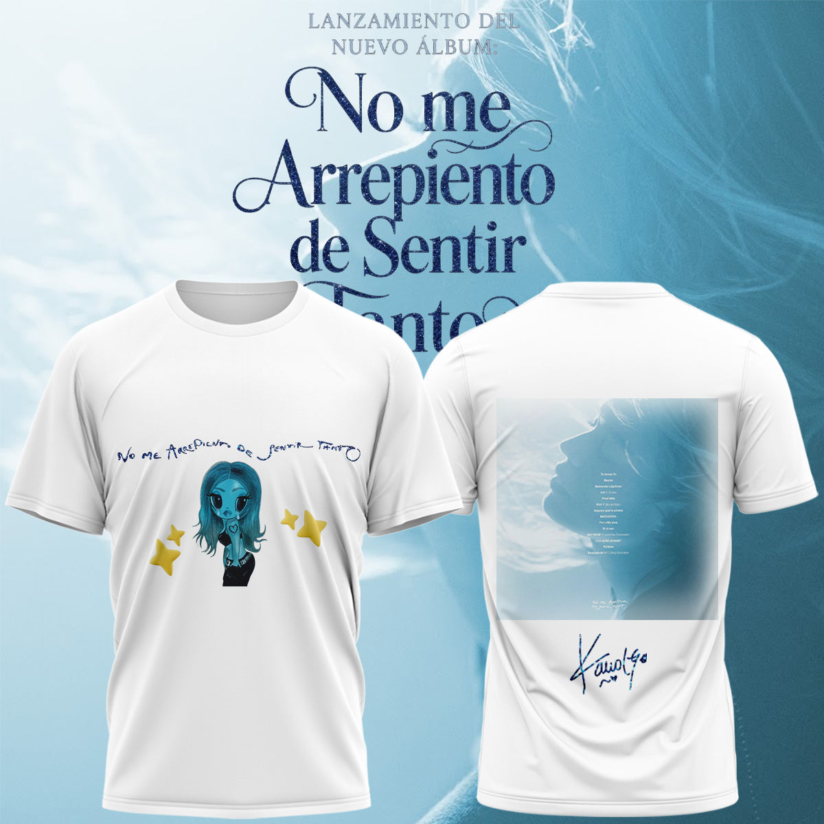 KaRol G Album “NO ME ARREPIENTO DE SENTIR TANTO” .Limited Edition Signature Hoodie T shirt