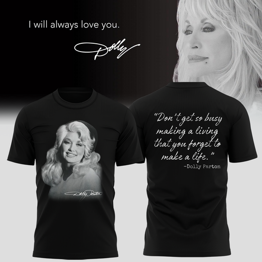 RIP Thank You Dolly - I Will Always Love You Limited Edition Combo T-Shirt