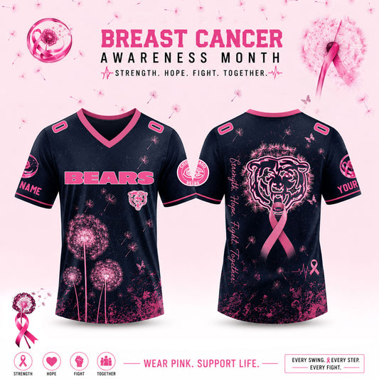Limited Edition Chicago Bears 2026 Breast Cancer Awareness x Dandelion of Hope Jersey