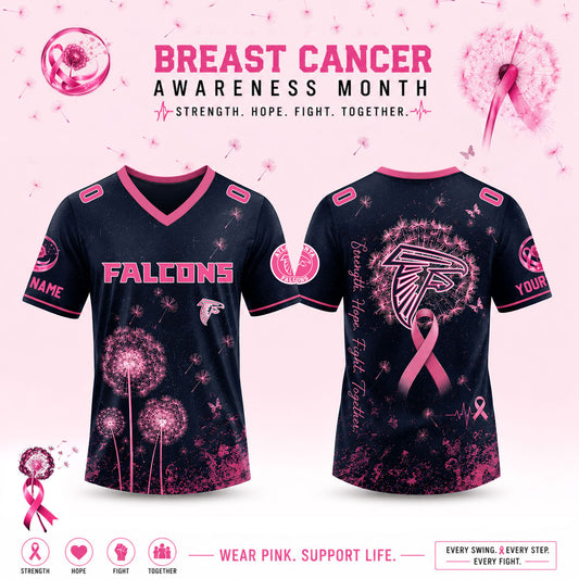 Limited Edition Atlanta Falcons 2026 Breast Cancer Awareness x Dandelion of Hope Jersey