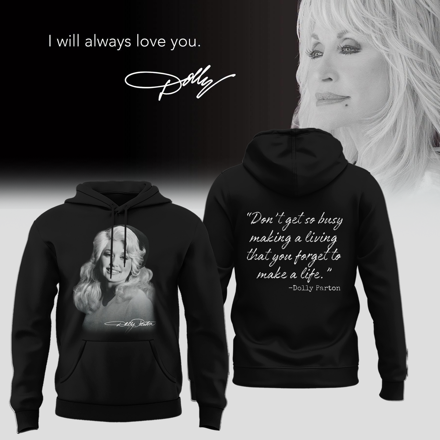 RIP Thank You Dolly - I Will Always Love You Limited Edition Combo Hoodie