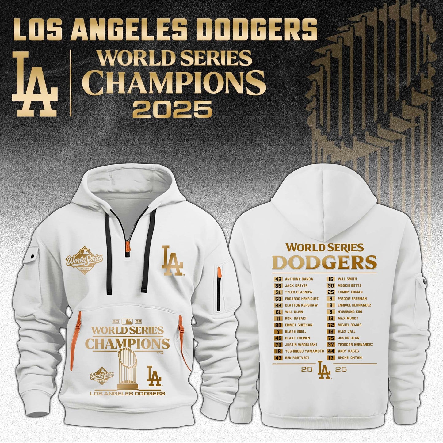 LA Dodgers Champions World Series 2025 Hoodie Limited Edition + Selling Out Fast
