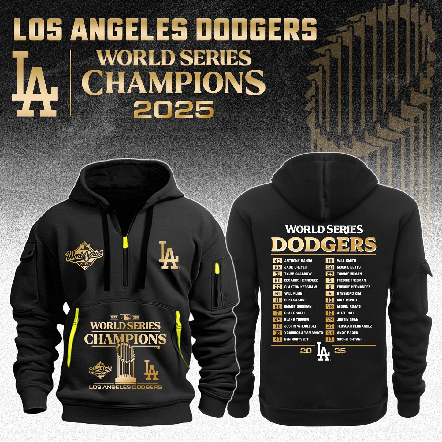 LA Dodgers Champions World Series 2025 Hoodie Limited Edition + Selling Out Fast