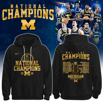 NCAA Basketball x Michigan Champions 2026 Limited Edition Hoodie