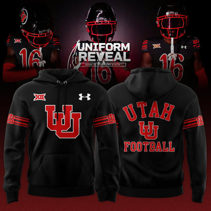 Utah Utes Black Throwbacks Combo Hoodie