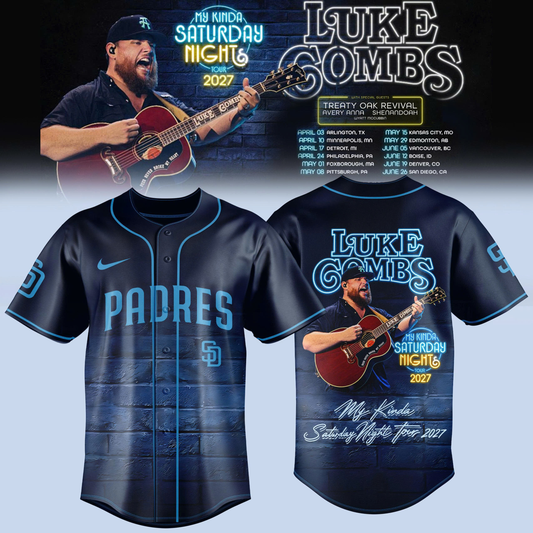 San Diego Padres x My Kinda Saturday Night Tour 2027 Jersey Edition