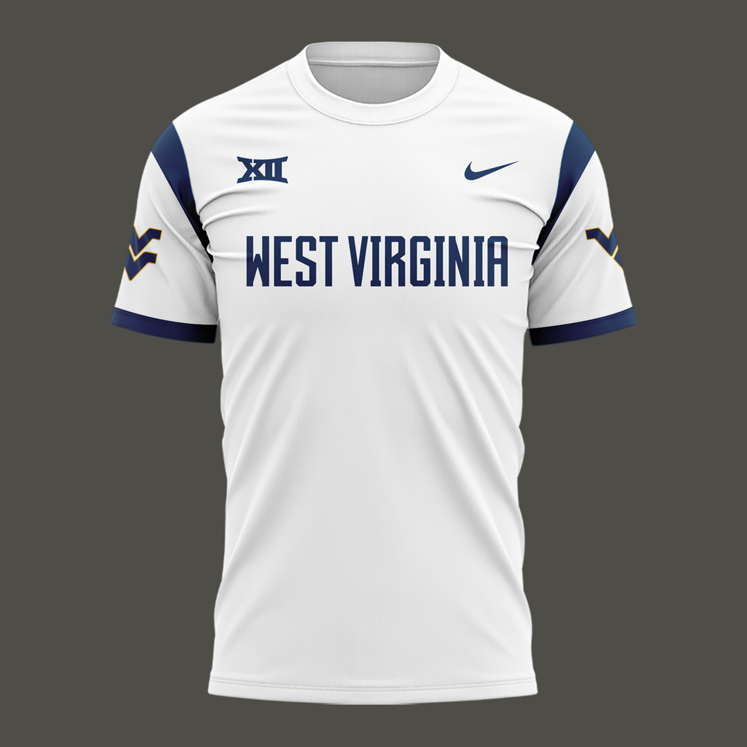 Special New Edition West Virginia Football White Tshirt