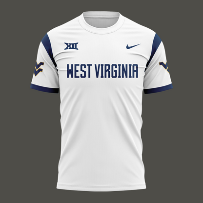 Special New Edition West Virginia Football White Tshirt
