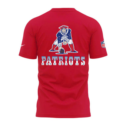 Special Red New England Patriots Primary Logo T-Shirt