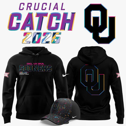 Oklahoma Football 2025 Crucial Catch Hoodie