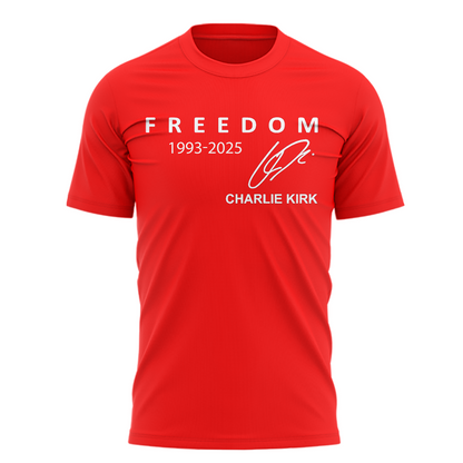Special Edition Happy Birthday Charlie Kirk Freedom T-shirt