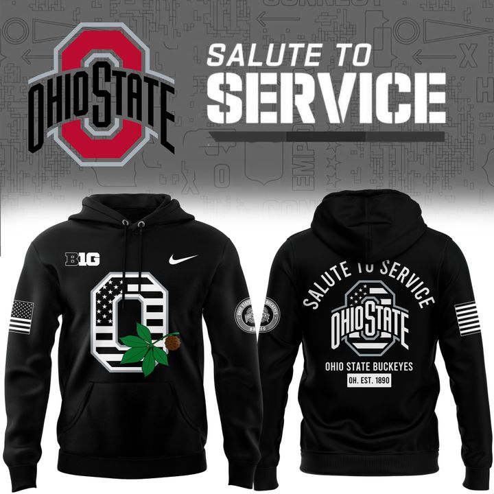 Men's Nike Ohio State Buckeyes 2025 Salute to Service Limited Hoodie