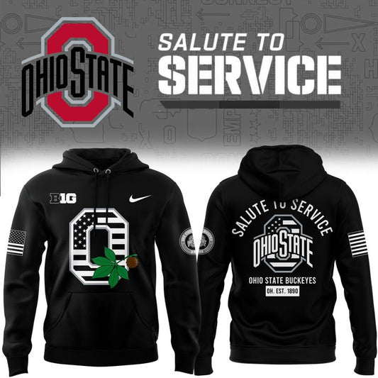 Men's Nike Ohio State Buckeyes 2025 Salute to Service Limited Hoodie