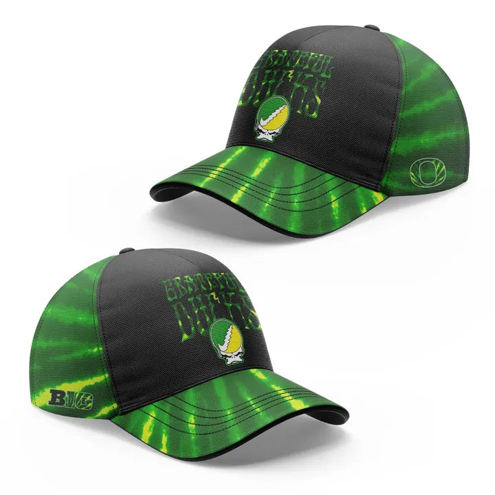 Oregon Ducks Football 2025 Grateful Ducks Tie-Dye Hoodie