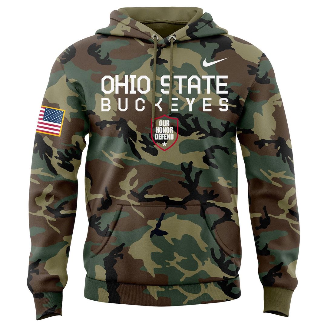 Ohio State Buckeyes 2025 Military Appreciation Limited Edition Hoodie