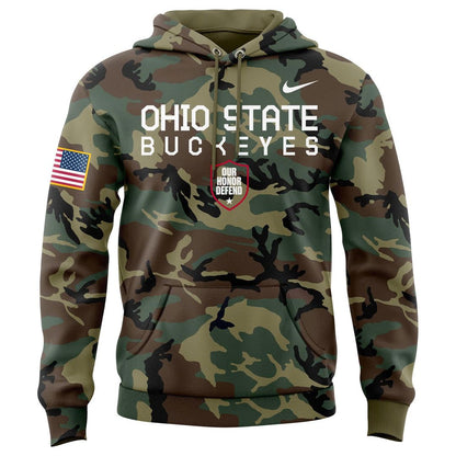 Ohio State Buckeyes 2025 Military Appreciation Limited Edition Hoodie