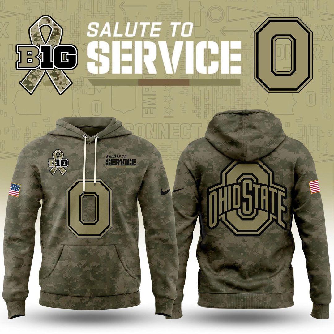 Ohio State Buckeyes 2025 Military Appreciation Limited Edition Hoodie
