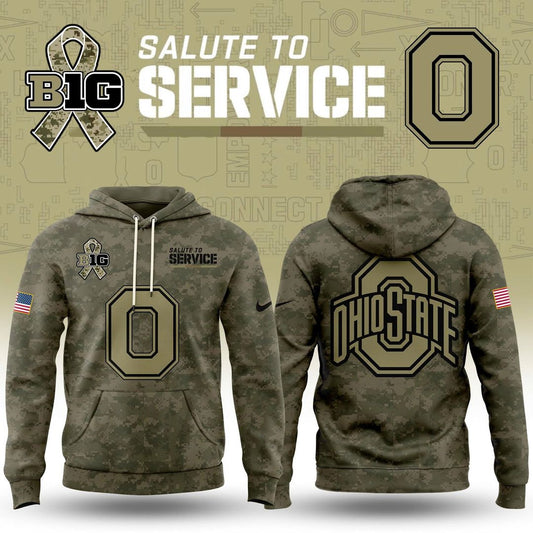 Ohio State Buckeyes 2025 Military Appreciation Limited Edition Hoodie