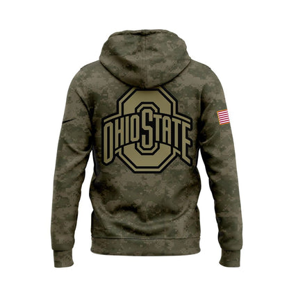 Ohio State Buckeyes 2025 Military Appreciation Limited Edition Hoodie