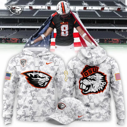 Oregon State Football Military Appreciation Night 2025 Hoodie (V2)
