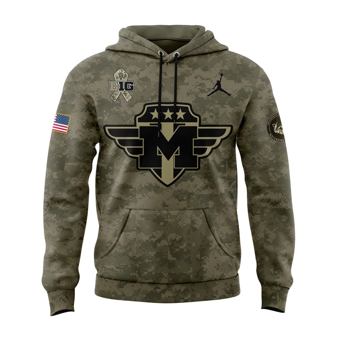 Michigan Wolverines Salute To Service Hoodie