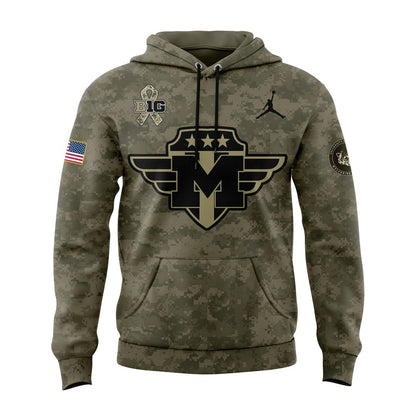 Michigan Wolverines Salute To Service Hoodie