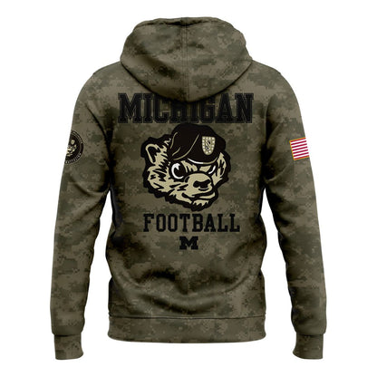 Michigan Wolverines Salute To Service Hoodie