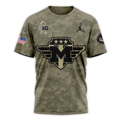 Michigan Wolverines Salute To Service T-shirt