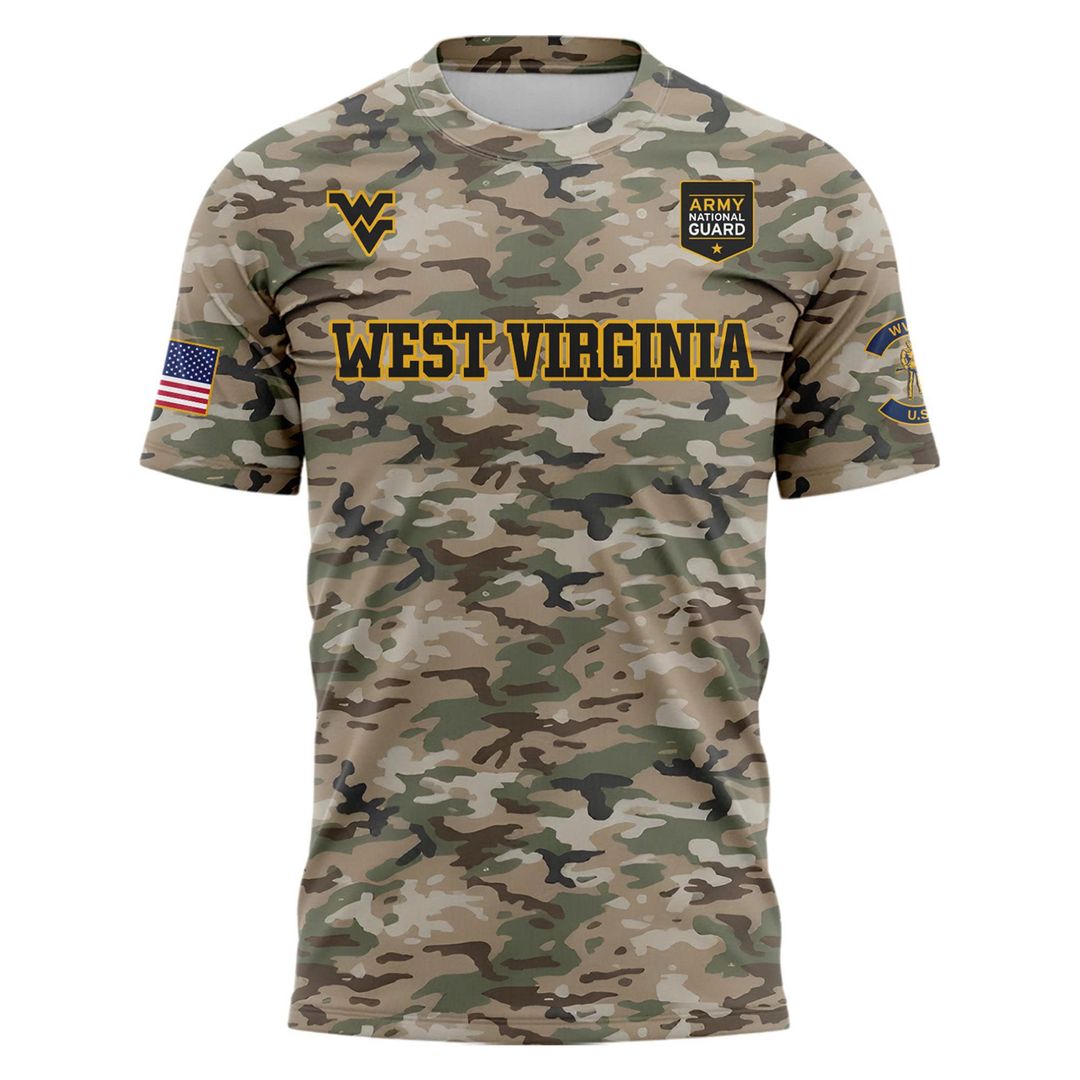 West Virginia Football 2025 Military Appreciation Limited Edition T-shirt