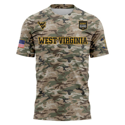 West Virginia Football 2025 Military Appreciation Limited Edition T-shirt