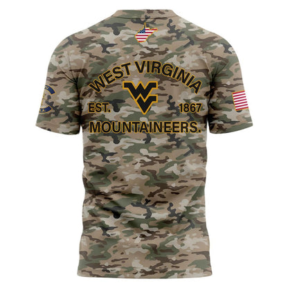West Virginia Football 2025 Military Appreciation Limited Edition T-shirt