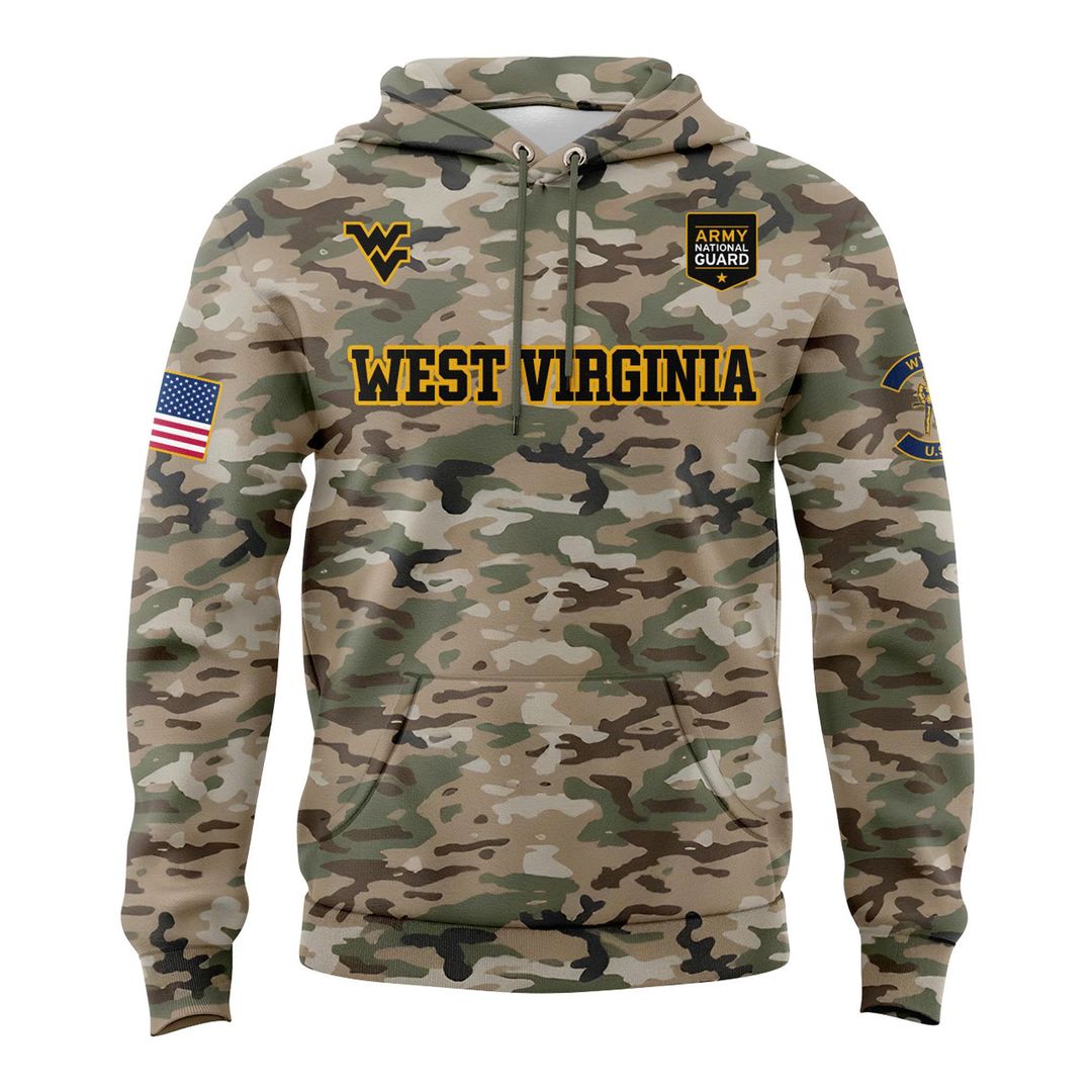 West Virginia Football 2025 Military Appreciation Limited Edition Hoodie