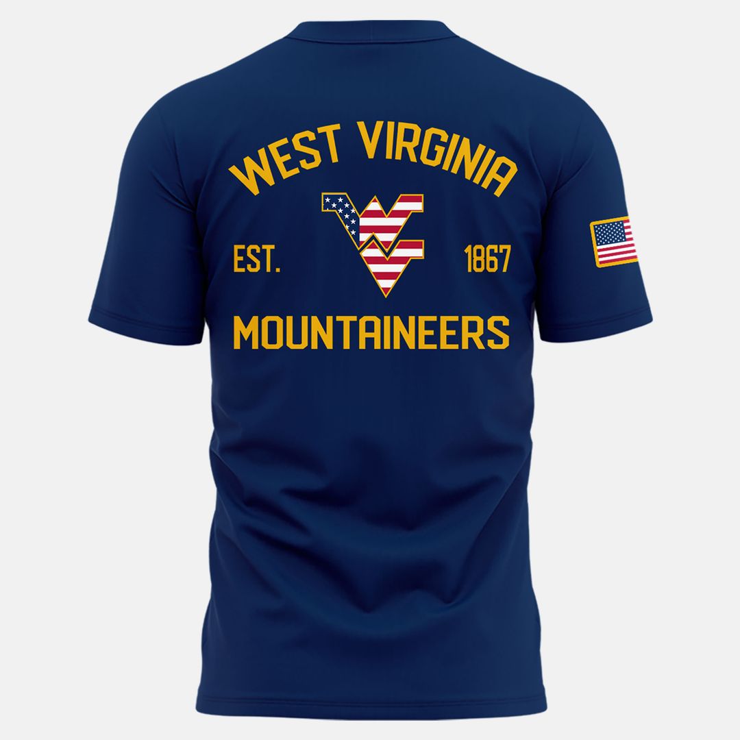New Edition West Virginia Football A Salute To Our Military Tshirt