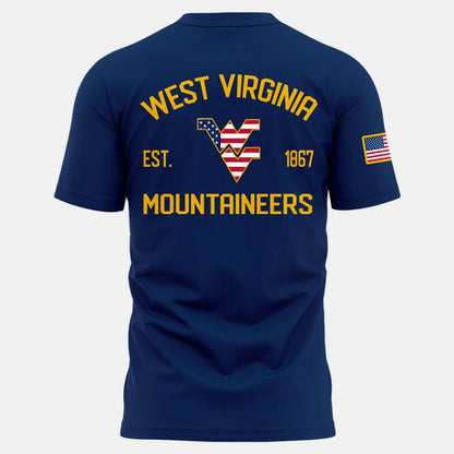 New Edition West Virginia Football A Salute To Our Military Tshirt