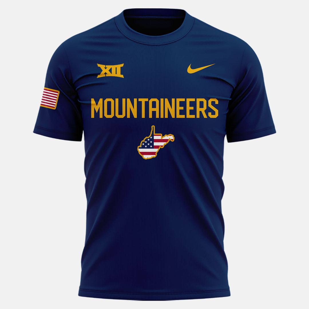 New Edition West Virginia Football A Salute To Our Military Tshirt