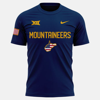 New Edition West Virginia Football A Salute To Our Military Tshirt