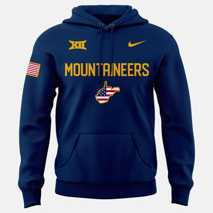 New Edition West Virginia Football A Salute To Our Military Hoodie