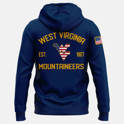 New Edition West Virginia Football A Salute To Our Military Hoodie
